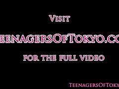 작은 가슴 빌어 먹을 귀여운 일본어 청소년 자기