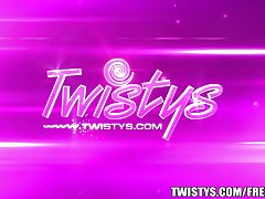 twistys 하드-화려한 트로피 아내 자신과 함께 연극