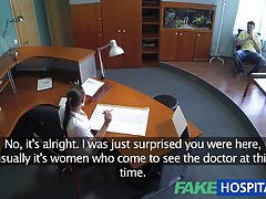 fakehospital 섹시 한 간호사 하드 사무실 섹스 환자 치유