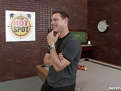 뜨거운 금발 mifl 스 트리 퍼 오디션이 가져옵니다 하드 코어!
