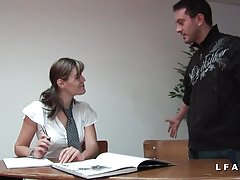 etudiante 프랑세즈 sodomisee en 라살 드 클 라스