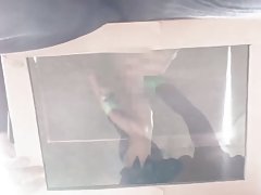 아시아 소녀에 관심이 매직 박스